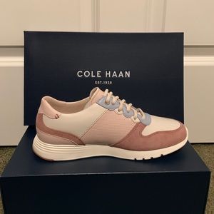 Brand new Cole Haan pink multi color suede shoes!
